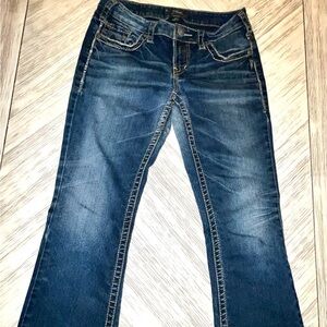 Silver Jeans Aiko Dark Blue Flare Women's Jeans